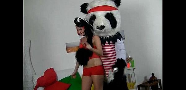  Crazy dildo sex in pirate costumes
